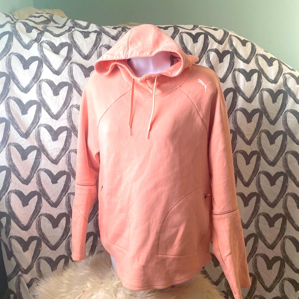 Pink puma hoodie